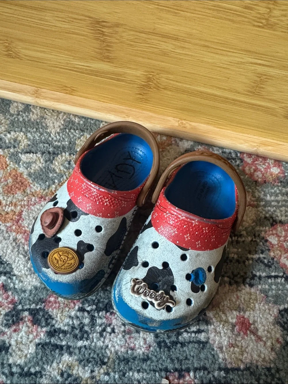 Crocs Toy Story Woody Kids Clog Cow Print Multicolor